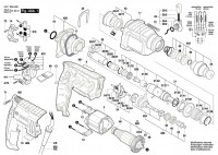 Bosch 3 611 B5A 463 GBH 2-20 D Rotary Hammer 110 V / GB Spare Parts GBH2-20D